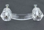 Set Of Glass Cabinet Pulls Drawer Handles Hardware Vintage Stylel P7. Fixed Price $66.50.