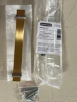 Amerock BP36682BGLG10, Overton Cab Pull, Brushed Gold/satin Nickel, 5-1/16". Fixed Price $24.99.