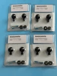 Ikea New Baggan Sknob Doorknobs ,black, 13/16 " 8 Pack Kitchen Bathroom Cabinets. Fixed Price $21.99.
