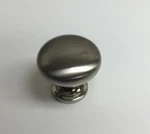 Satin Nickel Kitchen Cabinet Knobs 1/4 Mushroom Style 25 Per Box. Fixed Price $25.00.