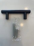 4" Probrico Pull Knobs PD3383HBK64 Black Stainless Steel New- Set Of. Fixed Price $6.99.