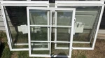 Pella Modern White Vinyl Sliding Window Double-pane Colonial Grids Lock. Fixed Price $150.00.