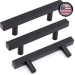 10 Pack Matte Black Stainless Steel Cabinet Handles - 3" Hole Center Pulls. Fixed Price $10.69.