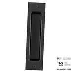 8'' Black Barn Door Finger Pull Handle Solid Flat Slotted. Fixed Price $24.29.