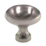 Fki Hardware Period Brass Oval Solid Cabinet Knob Satin Nickel K409. Fixed Price $10.48.