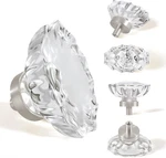 Elegant Glass Crystal Drawer Knobs & Pulls, Brushed Nickel, 16 Pack. Fixed Price $93.99.