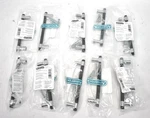 Lot Of 10 Amerock Destine 5-1/16" Center Pulls Matte Black Polished Chrome. Fixed Price $23.99.