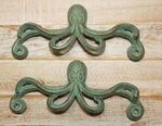 2-OCTOPUS Drawer Pulls,door Handles,bath-kitchen Decor,cabinet HARDWARE,HW-53. Fixed Price $83.06.