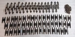 Vintage Spanish Revival Black Iron Drawer Pulls & Hinges With Screws. Fixed Price $49.63.