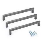 Aibeli 10 Pack Kitchen Cabinet Handles 8 Inch Hole Center Ancient Grey Square. Fixed Price $74.45.
