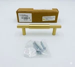 Signature Hardware Colmar Cabinet Pull 3-3/4" Solid Brass Satin. Fixed Price $14.35.