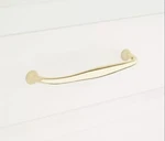 Signature Hardware 6-1/4" Padilla Solid Brass Cabinet Pull Polished. Fixed Price $11.05.