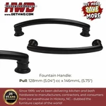 Cabinet Pulls 128MM Matte Black Transitional Arch Bar Kitchen Bath Drawer Knobs. Fixed Price $57.15.