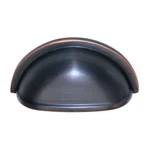 Amerock Solid Brass Oil-rubbed Bronze 3" Ctr. Drawer Cup Pull Handle BP4235-ORB. Fixed Price $16.20.