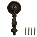 4 Pack Antique Drawer Pull Vintage Bronze Metal Handle Knob (large Fin.... Fixed Price $16.63.