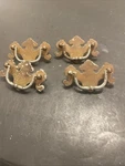 (4) Keeler Drop Bail Colonial F678 Chippendale Drawer Pulls B27. Fixed Price $18.00.