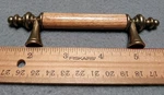 Lot Of 14 Amerock BP76243-OB Burnished Brass 3" Cc Cabinet Bar Pull W Oak Handle. Fixed Price $39.95.