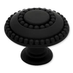 PBF808Y-FB Flat Black 1 3/8" Double Beaded Cabinet Drawer Knob. Fixed Price $5.65.