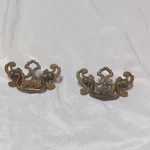 Set Of 2 Chippendale Style Brass Plated Batwing Drawer Pulls Made Canada Read. Fixed Price $7.30.