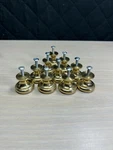 (10) Pack Amerock Advantage Bright Brass 1-1/4" Round Cabinet Knob Pull BP1961-B. Fixed Price $43.50.