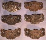 Great Set 6 Antique Cast Iron Cabinet Pulls. Fixed Price $41.99.