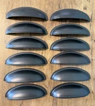 12 Amerock Cabinet Cup Pulls 3" Center To Oil Rubbed Bronze BP36615ORB. Fixed Price $49.99.