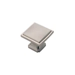 2-PACK Hickory Hardware P3240-SN Bridges Satin Nickel 1-1/4" Square Cabinet Knob. Fixed Price $8.96.