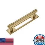 Khtumeware 5 Pack 3-3/4 Inch Center To Brushed Gold Cabinet Pull Backplat. Fixed Price $69.52.