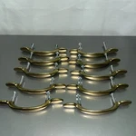 Lot 10 Amerock 63867-1 Polished Brass Drawer Cabinet Handles 3" Mount No Screws. Fixed Price $27.00.