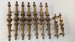 9 Vintage Kbc Brass Finish Metal Drawer Pulls Cabinet Handles - 6" 4" N2167. Fixed Price $29.99.