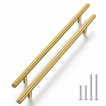 Haliwu 10-PACK Brass Gold Cabinet Handles 8-4/5" Drawer Pulls Modern Bar. Fixed Price $31.98.