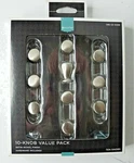Target Home 10 Knob Value Pack Satin Nickel Finish, Screw Hardware Included New. Fixed Price $19.95.