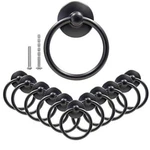 12PCS Round Ring Drawer Pulls Matte Handle Knobs For Pieces Black. Fixed Price $22.77.
