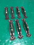 Lot Of National Lock Drawer Cabinet Handle Pull Antique Brass FO-3739-001. Fixed Price $19.95.