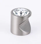 Alno C824-1-SN Contemporary Ii Crystal 1" Swarovski Knob Satin Nickel. Fixed Price $19.99.