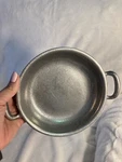 Vintage Wilton Columbia Rwp Pewter Queen Anne Small Pan Bowl With Handles (A2). Fixed Price $11.83.