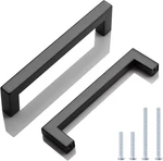 Knobwell 6 Pack 5 Matte Black Kitchen Cabinet Door Handles - Stainless Steel. Fixed Price $19.73.