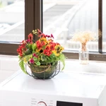 Brown Wire Basket With Moveable Handle Stylish Shelf Tabletop Storage Box Decor. Fixed Price $19.23.