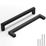 Homdiy 10 Pack Black Cabinet Handles 8-1/16 INCH204 Mm Hole Centers Matte. Fixed Price $74.12.