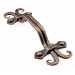 5 Pack Rustic Antique Copper Cabinet Pulls 3-3/4" Hole Center Hammered Vintag.... Fixed Price $32.25.