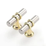 Haliwu 10 Pack Brushed Nickel Cabinet Knobs, Gold Kitchen Handl.... Fixed Price $35.64.