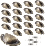 Bivethoi 20 Pack Cabinet Cup Pulls Antique Bronze Half Moon Drawer. Fixed Price $15.31.