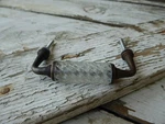 Antique Bronze Metal & Glass Handle Drawer Pull Knob Vintage Farmhouse Romantic. Fixed Price $9.99.