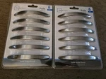 2 Pc 3-3/4"(96MM) Center-to-center Curved Cabinet Pull Satin Nickel CT(B8). Fixed Price $30.00.