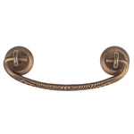 Uniqantiq Hardware Supply Classic Aged Brass Drawer Bail Pull Centers 3 Handle. Fixed Price $88.43.