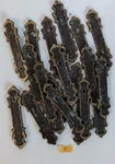 Bronze Hammered Brutalist Back Plates For Single Mount- National Lock Co- Vtg 20. Fixed Price $24.95.