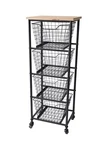 Cheungs Fp 4307 Rattan Imports Wire Drawer Wood Cabinet. Fixed Price $202.64.