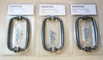 New Pair (6 Pulls) Ikea Eneryda 4-7/16" Cabinet Handle Pulls, Black 703.475.16. Fixed Price $19.99.
