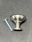 Cabinet Knobs Drawer Pulls 1-1/4" Metal Round Satin Nickel Finish, Box Of 25. Fixed Price $9.99.
