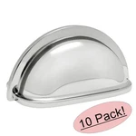 *10 Pack* Cosmas Cabinet Hardware Polished Chrome Cup Pulls #4310CH. Fixed Price $26.50.